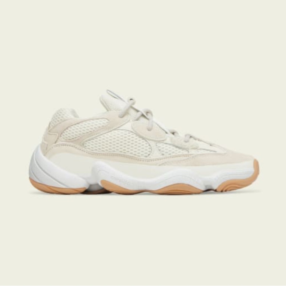 Yeezy Cream Tan Sneakers with Chunky Silhouette